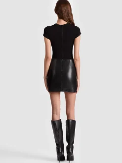 SYDNEY VEGAN MINI DRESS