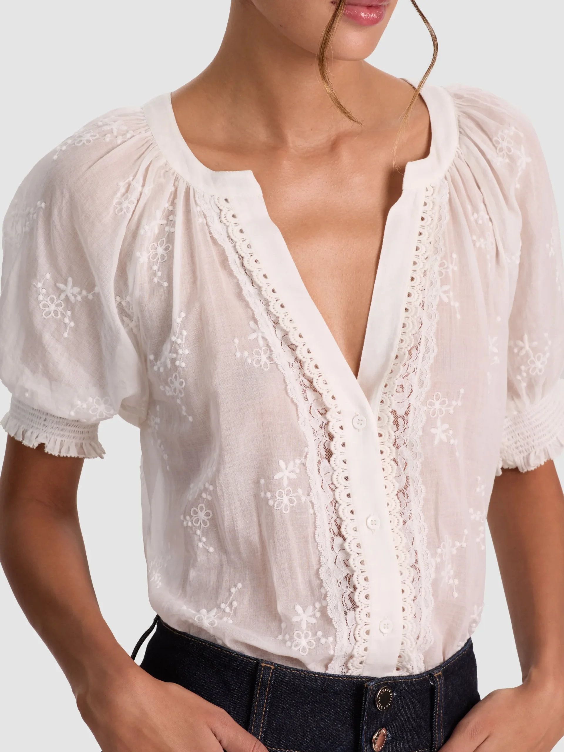 THALIA BUTTON DOWN BLOUSE