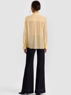 THAYER TIE NECK BLOUSE