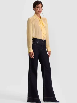 THAYER TIE NECK BLOUSE